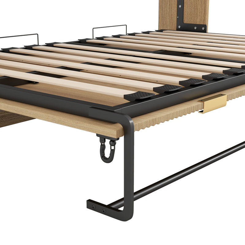 Lit escamotable simple TG avec rangement escamotable