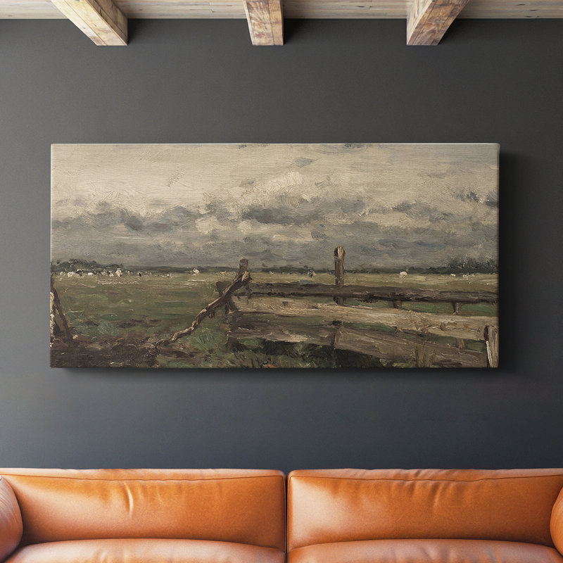 Série paysage -MXCIV- Toile tendue avec châssis - Prêt à accrocher, H 16 po x l 32 po