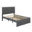 3 Drawers Upholstered Bed With Trundle-1031683955-1031683953