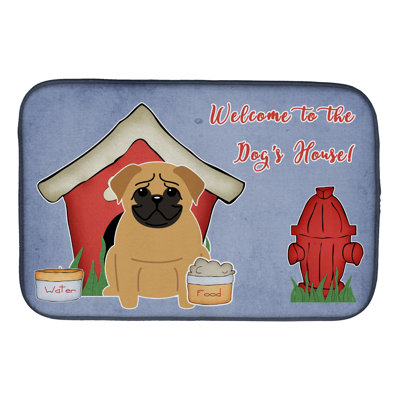 Tapis de séchage carlin dog house