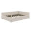 Lit plateforme tapissier - Fonction de chargement USB et 2 tiroirs inclus-1028482647