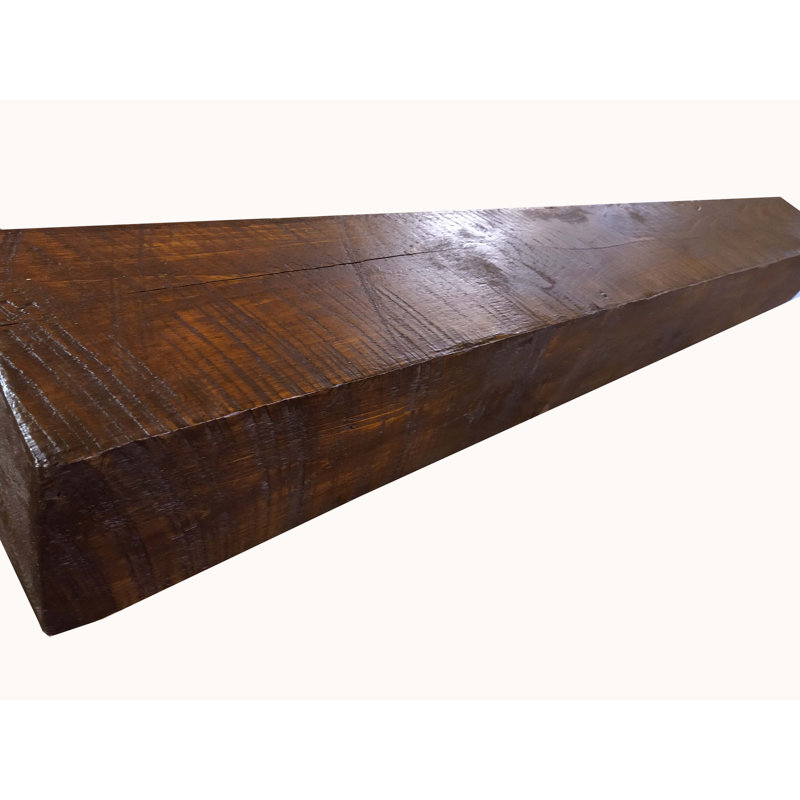 Cadre de cheminée circulaire en bois de grange massif, 48", 6 po x 8 po