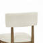 Chaises d'appoint rembourrées en tissu Sherpa
