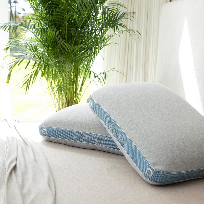 Blue and Gray Hypoallergenic Memory Foam Performance Pillow