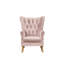 Fauteuil à oreilles capitonné de 34 po de large Calcott-1670359535