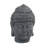 BUDDHA Head 42cm Grey Charcoal Effect