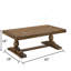 Table basse en bois massif 52 po-1866649600