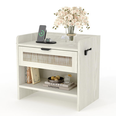 38.99 cm W Bedside Table