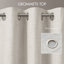 Paire de rideaux en occultant 52 po x 84 po Mira 100% polyester blanc Mira-128757289
