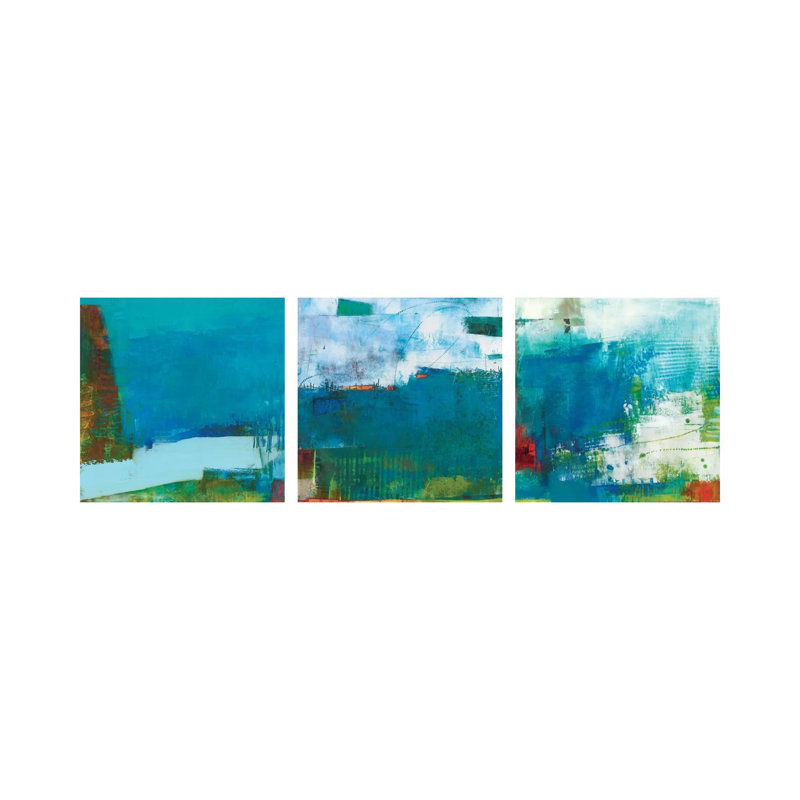 «Hey Day Triptych», ensemble d'art mural sur toile tendue (ensemble de 3)