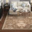 Tapis oriental en laine touffeté à la main taupe / beige / brun Gurusharan-1178613002