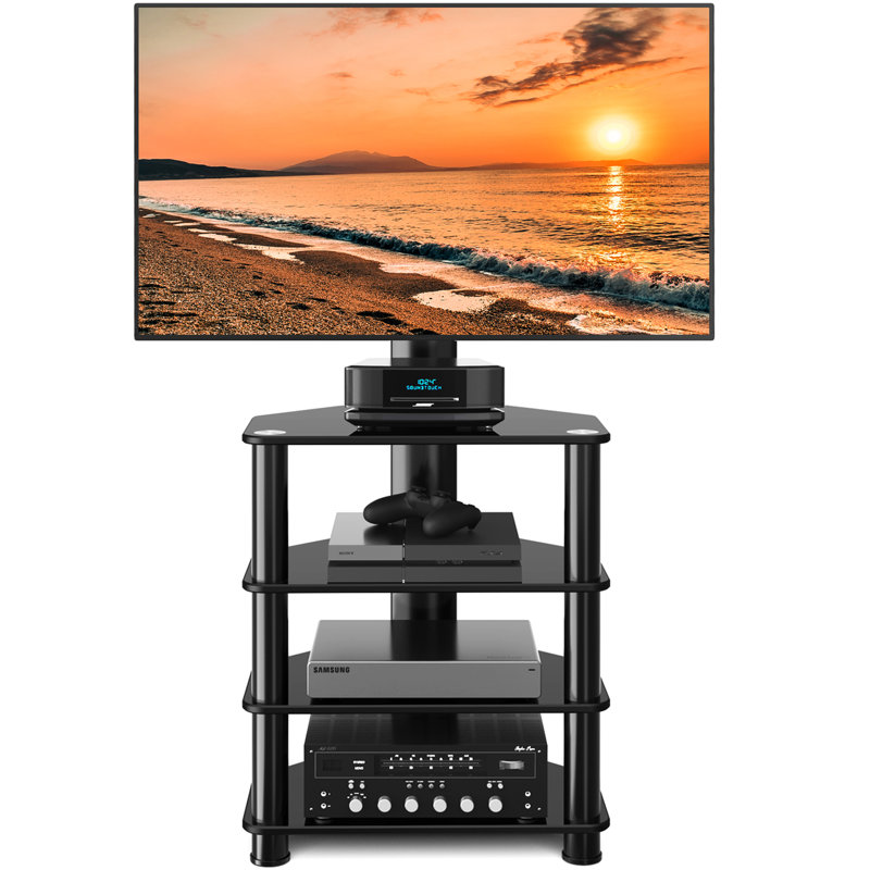 4-Tiers Media Component Audio Shelf TV Stand