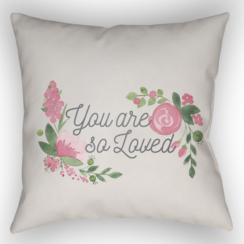  Indoor/Outdoor Throw Pillow, 18" H x 18" W x 4" D