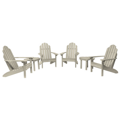 Anette Outdoor Adirondack Chair With Table
