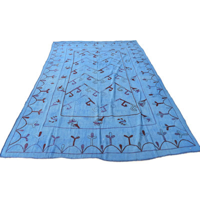 Tapis bleu Potts