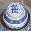 Urnes et pots classiques bleus / blancs