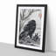 Crow by Kawanabe Kyosai - Framed Print-55490370-55490371