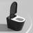 Smart Toilet With Bidet, Auto Open/Close Seat, Foot Sensor, Warm Water, Dryer, And Night Light In Matte Black-123166006