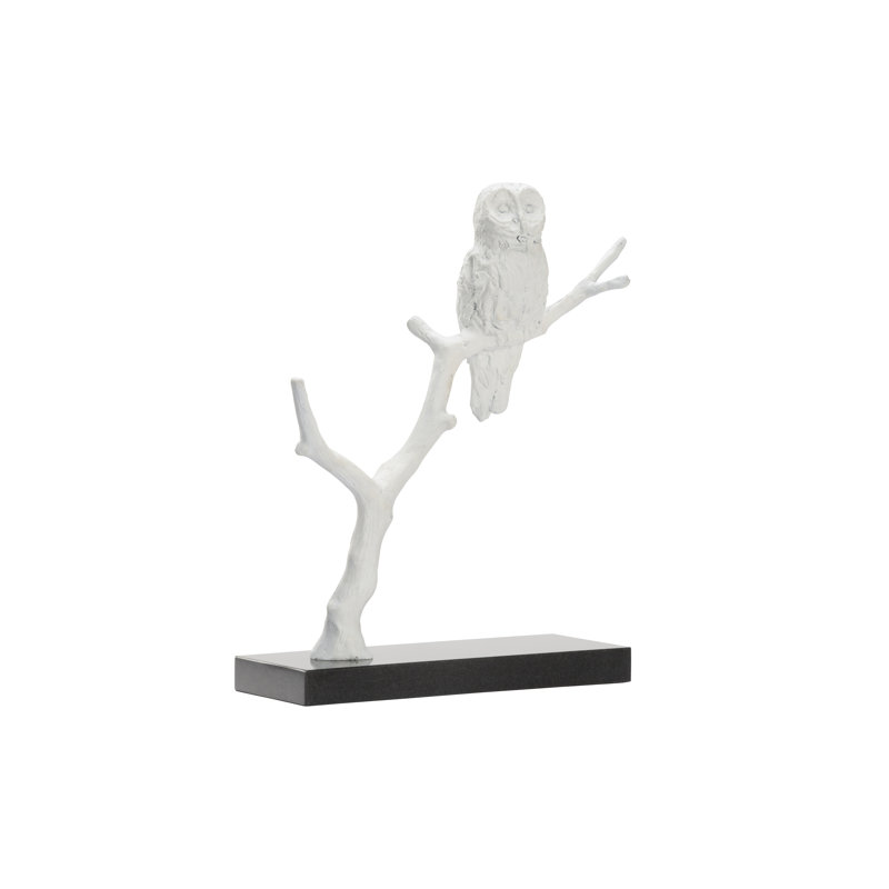 Bog Figurine, Matte White/Black