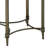 End Table, Mirrored & Antique Brass Finish