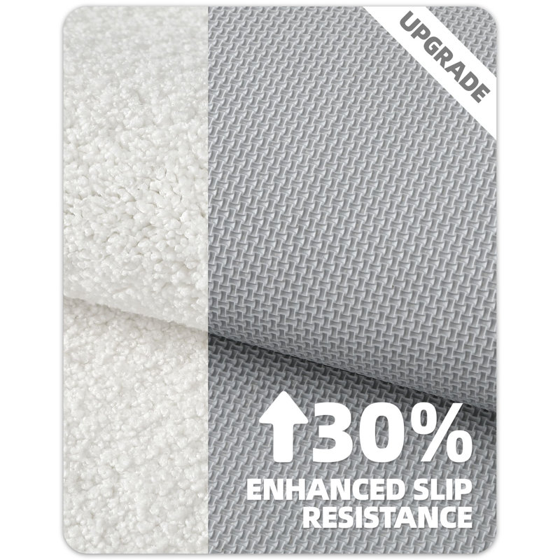 Tapis de bain avec envers antidérapant, Simple - L 24 po x l 16 po, Gris foncé
