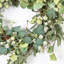 18" Farmhouse Artificial Spring Summer Eucalyptus Berry Front Door Wreath