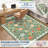 2x6 Floral Kitchen Runner Rug Machine Washable Non-Slip Runners for Hallways Soft Low Pile Lightweight Long Carpet Rugs Farmhouse Indoor Floor Mat for Bedroom, Bathroom Green-764415151
