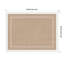 Tableau magnétique encadré en tissu avec bordure festonnée en lin blanc-132961142