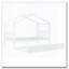 Lit en bois avec lit gigogne simple-370702199