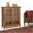 Acadian 39 Inch Wide  Wood Transitional Storage Cabinet In Light Golden Brown