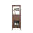 62.99" Simple brown solid wood wine cabinet