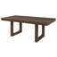 Ensemble de salle à manger 7 pièces en bois massif extensible, table de ferme rectangulaire de 60 à 78 po avec 6 chaises rembourrées-1903006689