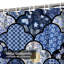 Rideau de douche sans couture à motif floral avec 12 crochets-266983177