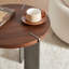 Table basse Cool Cool avec surface en noyer et base en métal