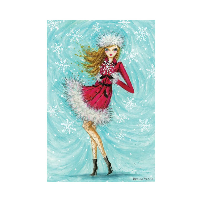 Blythe's Stunning Snowflake - reproduction d'art murale - toile tendue, H 48 po x l 32 po, Toile tendue, Ne s’applique pas