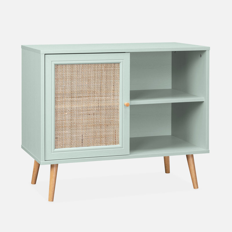 Rectangle Cabinet Accent Chest, Green