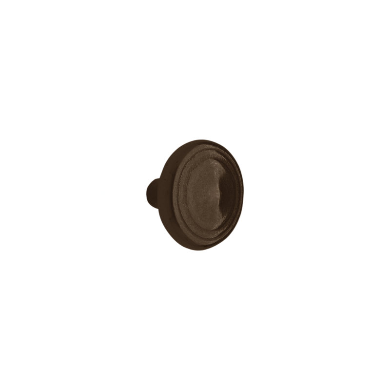 Roswell Bronze Round Knob, Silicon Bronze Rust