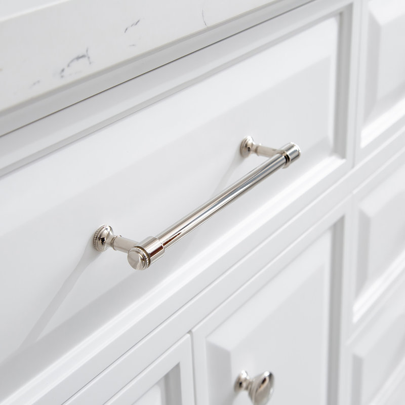 Palace 72'' W Vanity, Pure White, Polished Nickel