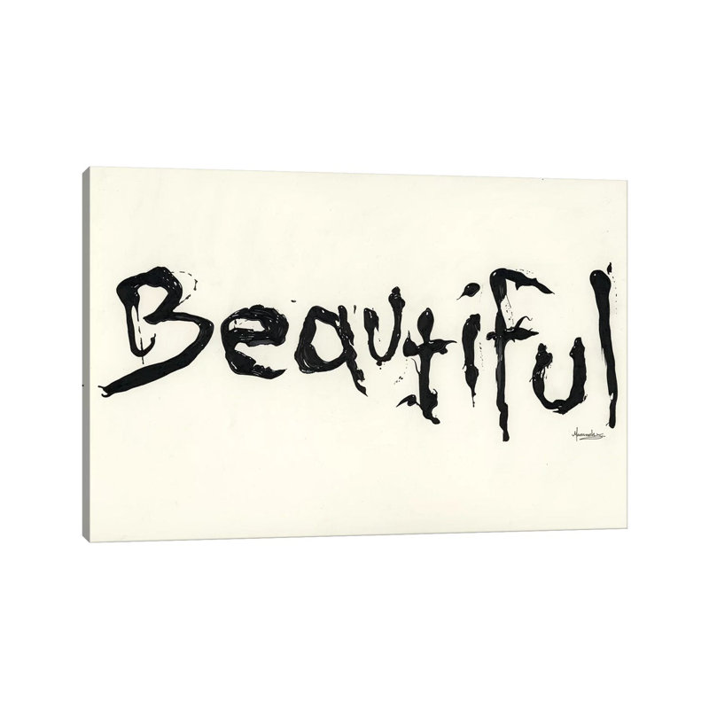 «Beautiful» par Manasseh Johnson - Toile tendue avec châssis, estampe numérique sur toile tendue