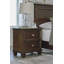 Table de chevet 2 tiroirs Allabaksh en brun