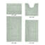 Ensemble de tapis de salle de bain 4 pièces 100% coton Adelen Premium 2370 GSM, lavable à la machine, super absorbant et tapis de bain réversible à tissage touffeté pour salle de bain, douche et baignoire, tapis certifiés Oeko-Tex, sauge foncé-47538065-22957306