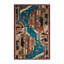 Tapis gris art déco lavable à la machine-521134707
