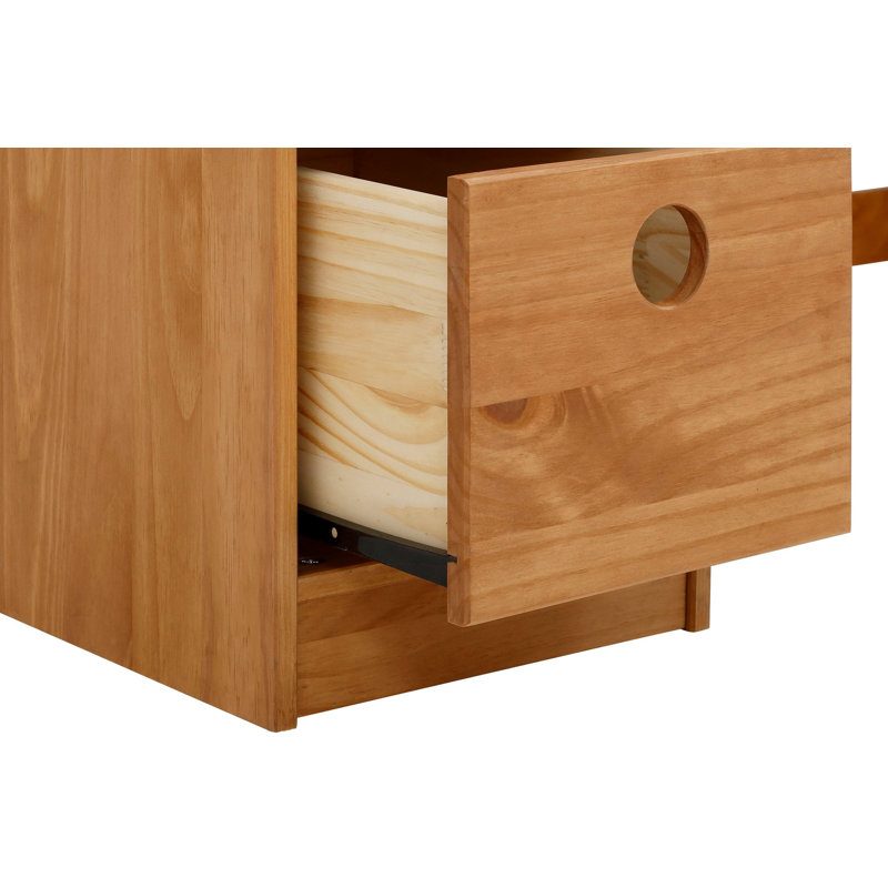 Diepreye Solid Wood Writing Desk, Walnut