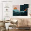 Soleil et lune en plein air, reproduction sur toile-211361038