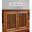 Meuble télé en bois de wengé de style chinois-1320532587