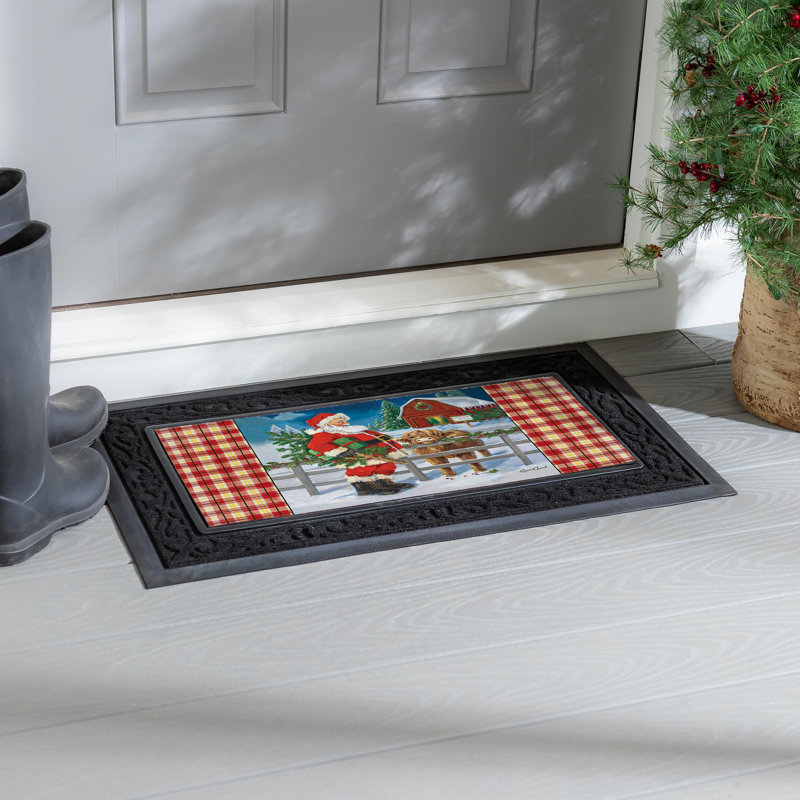 Farm Santa & Highland Cow Sassafras Switch Mat