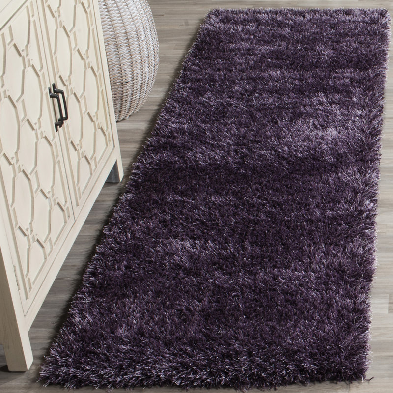 Arshith Shag Performance Solid Color Rug, Runner 2'3" x 8'