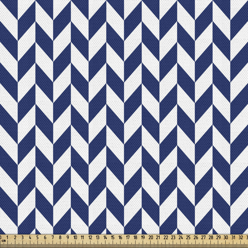Tissu à chevrons fab., l 58 po x L 72 po