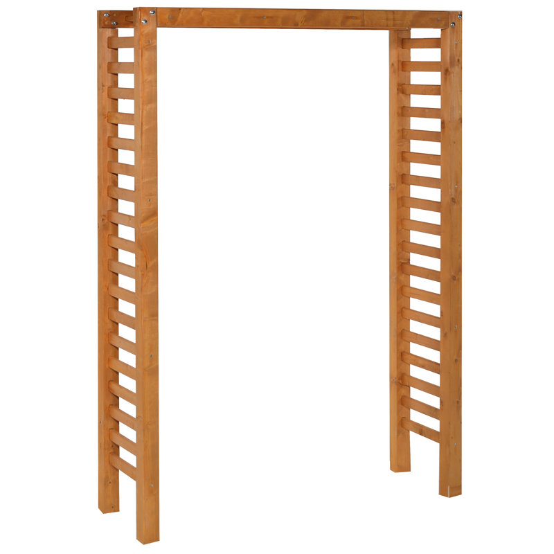 138.5cm W x 47cm D Wood Arbour, Honey