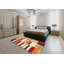 Tapis contemporain crème / rouge / gris-1874092759
